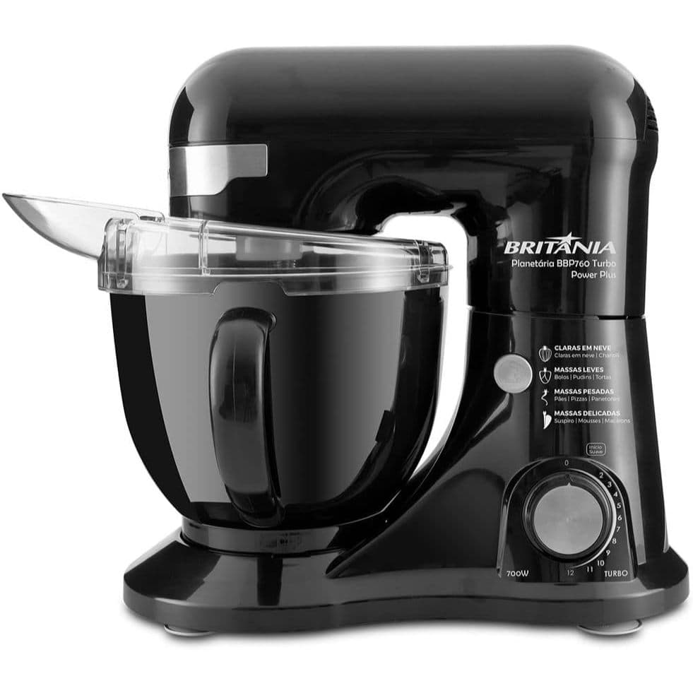 Batedeira Planetária, Britânia, BBP760P Power Plus Turbo