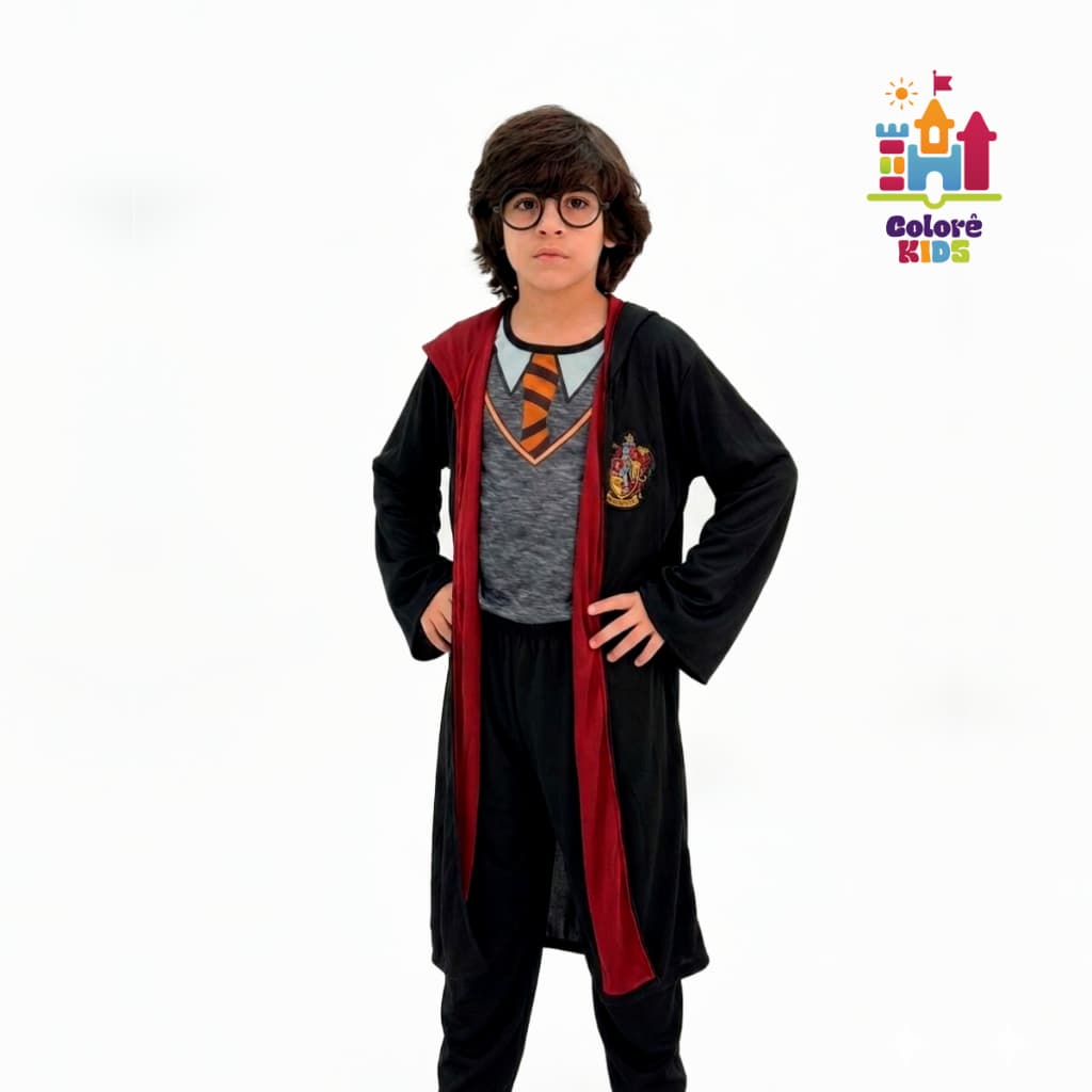 Fantasia Harry Potter Bruxinho Mágico Infantil