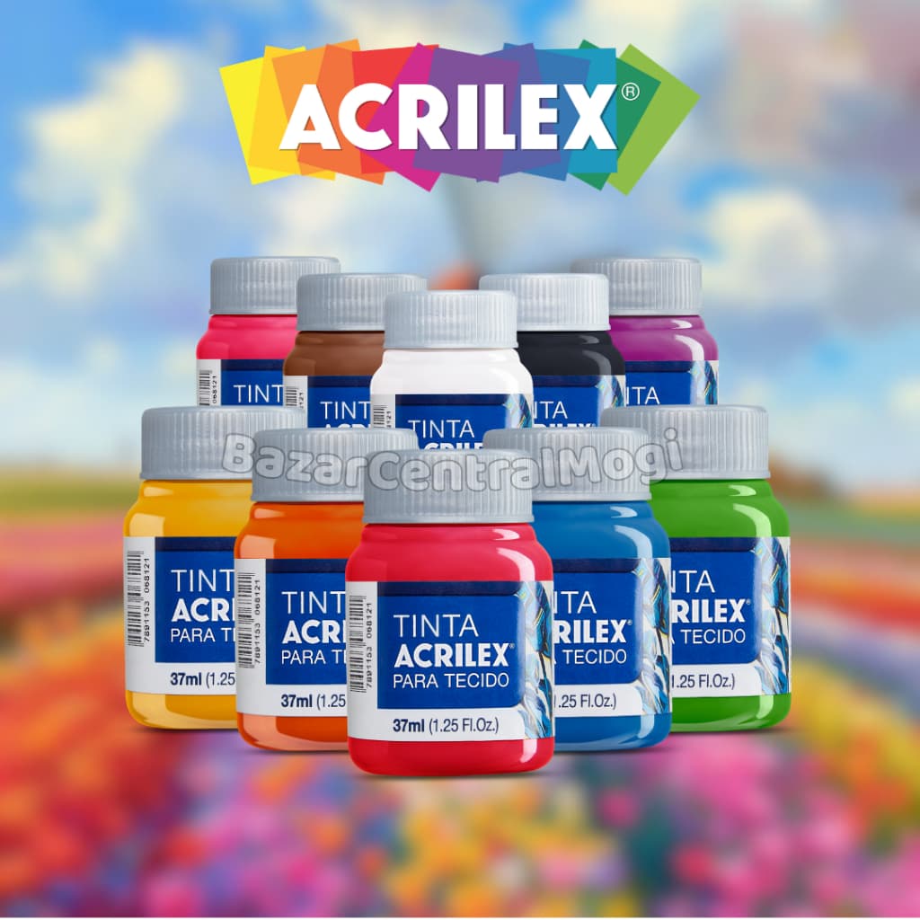 Tinta Tecido Fosca 37ml Acrilex para Pintura Textil