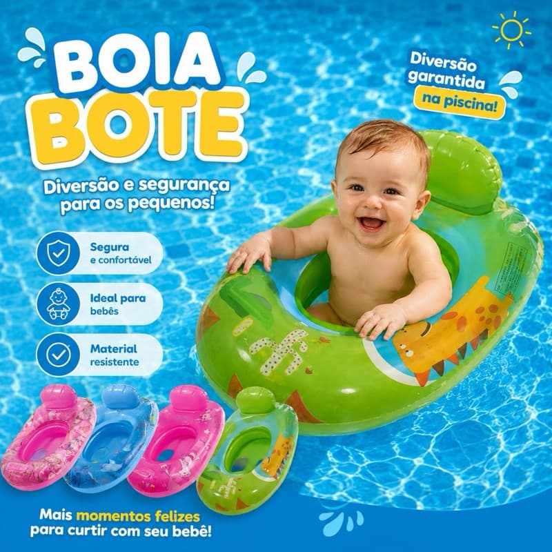 Boia Bote Infantil Inflável Para Menino e Menina Praia/Piscina. Envio Imediato