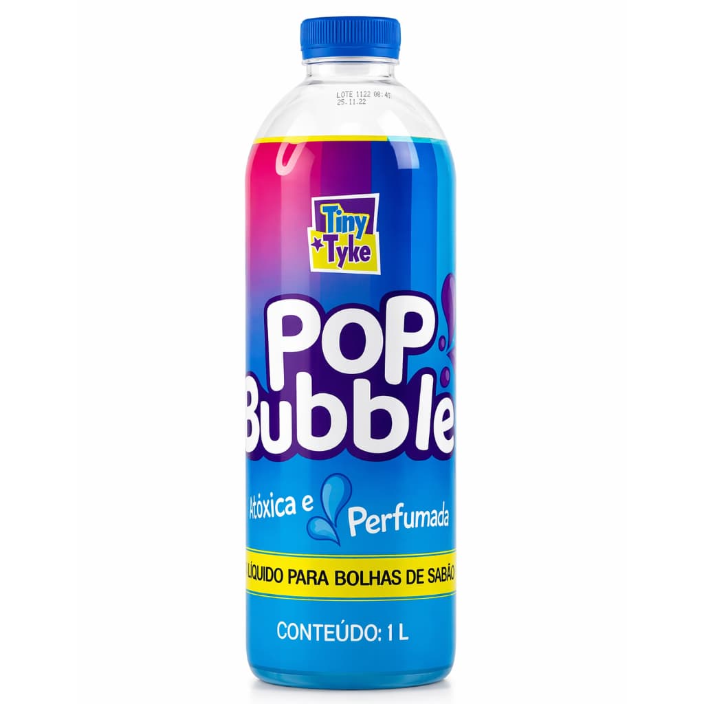 Líquido Para Bolha De Sabão Refil Pop Bubble Perfumado1 Litro