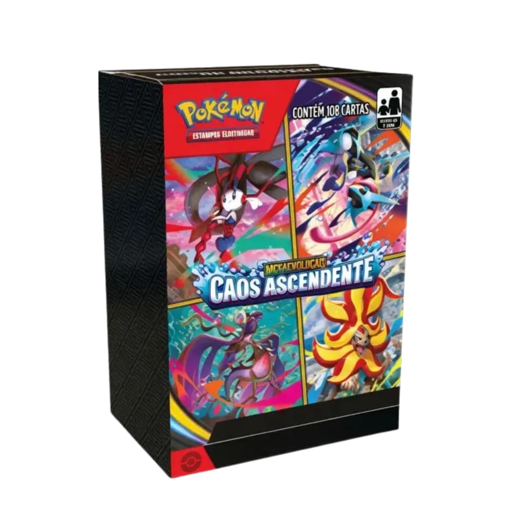 Cartas Pokémon Caos Ascendente ME04 Kit 10/20/50 Cartas Sortidas | Opção Brilhante