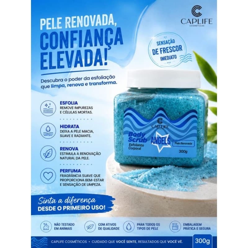 Body Scrub Esfoliante Corporal Angels 300g Cap Life