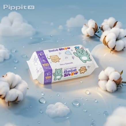 kit com 6 pacotes de 150 Unidades Lencinhos Bebe Toalha Umedecido ( 600 unidades) Marca ...Bebê Show Barato Com Tampa