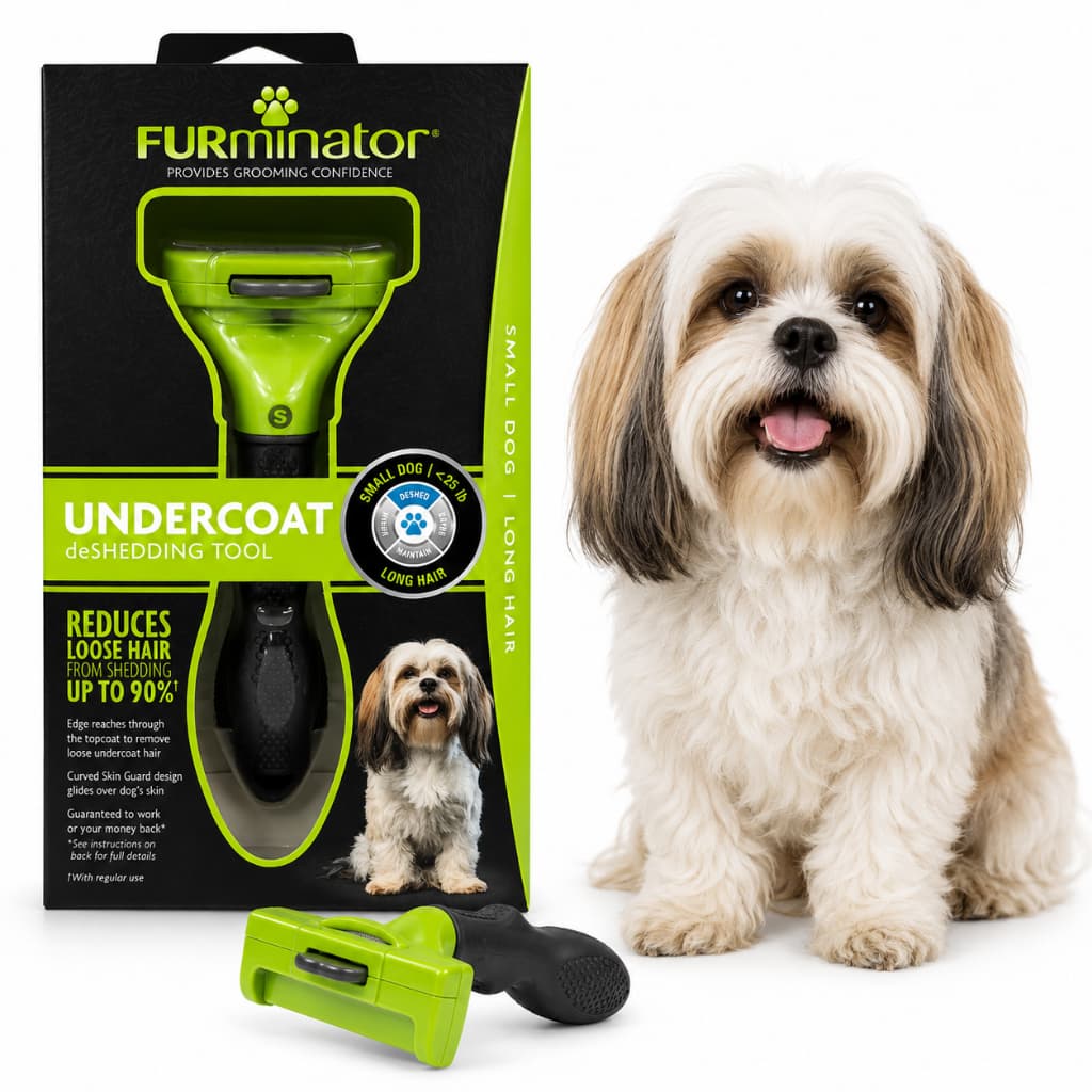 RASQUEADEIRA ESCOVA E PENTE  FURMINATOR Para Cães pequenos com Pelos Longo