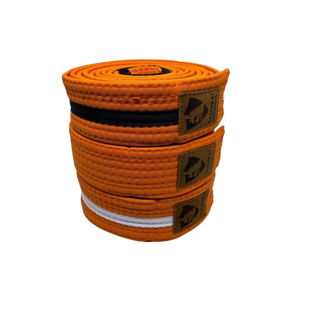 FAIXA LARANJA DE JIU JITSU, ARTES MARCIAIS, KIMONO, GRADUACAO INFANTIL, KIDS