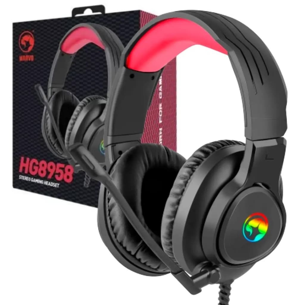 Headset Estéreo HG8958 Gamer USB PC Notebook Fone com Microfone Top Marvo Alta Performance
