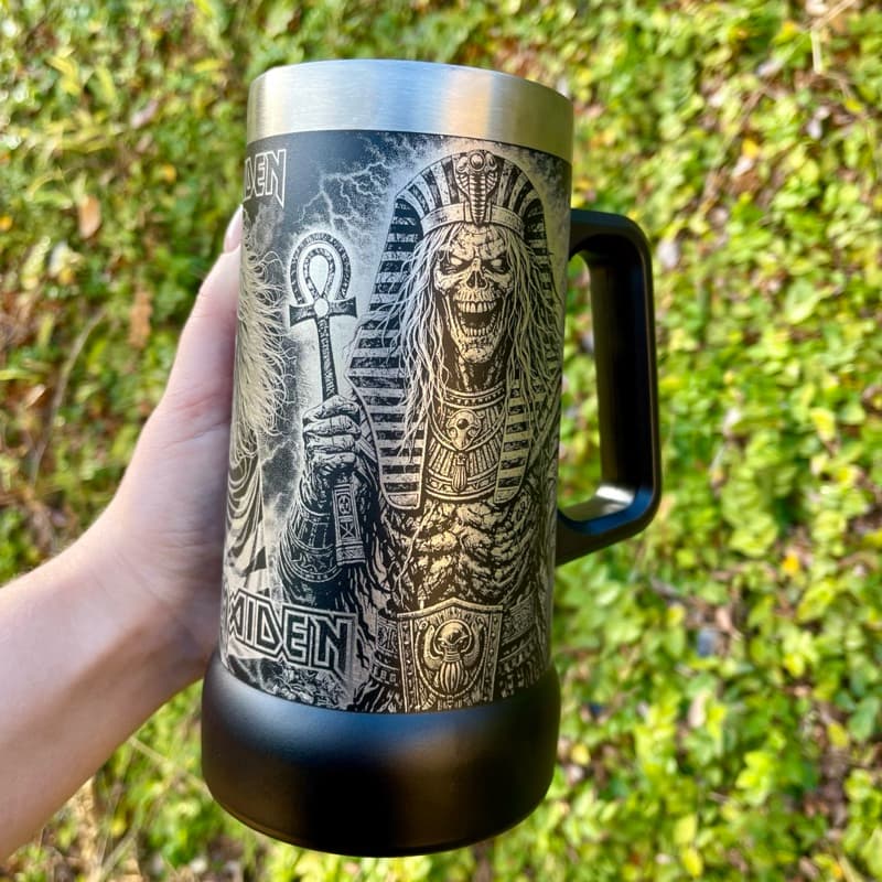 Caneca de Chopp IRON MAIDEN Térmica 710ml em Inox | Estampa 360° Premium