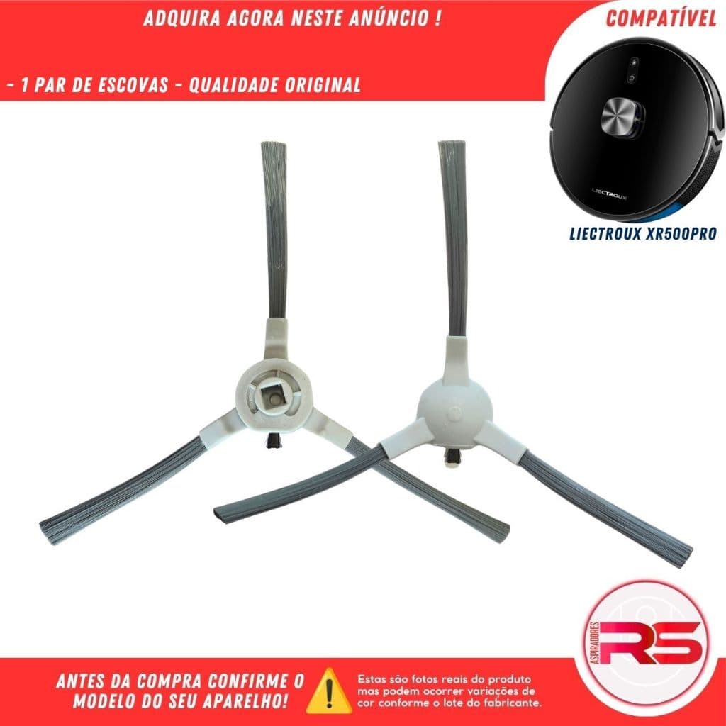 Par Escova Frontal para Robô Aspirador LIECTROUX XR500 PRO