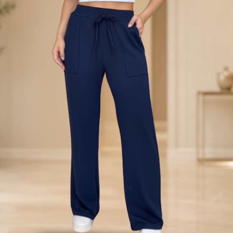 Calça Pantalona Moletinho Feminina