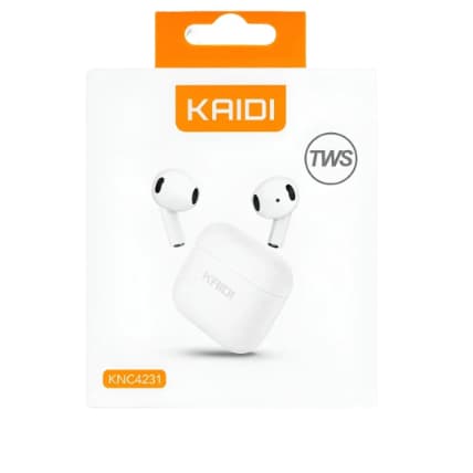 Fone de Ouvido Kaidi KNC4231 Bluetooth TWS  com Estojo de Carregamento – Som Estéreo e Microfone Integrado