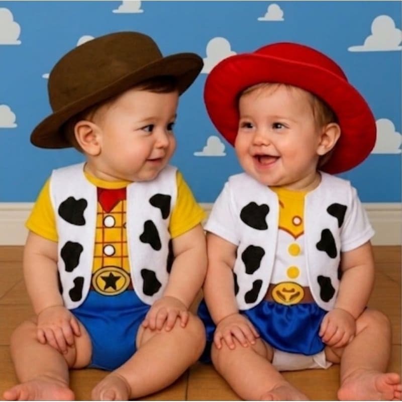 Body Bebê Wood Jessie Garfinho Com Acessorios Fantasia Mesversário Ensaio Fotográfico Promoção Bory Toy Story
