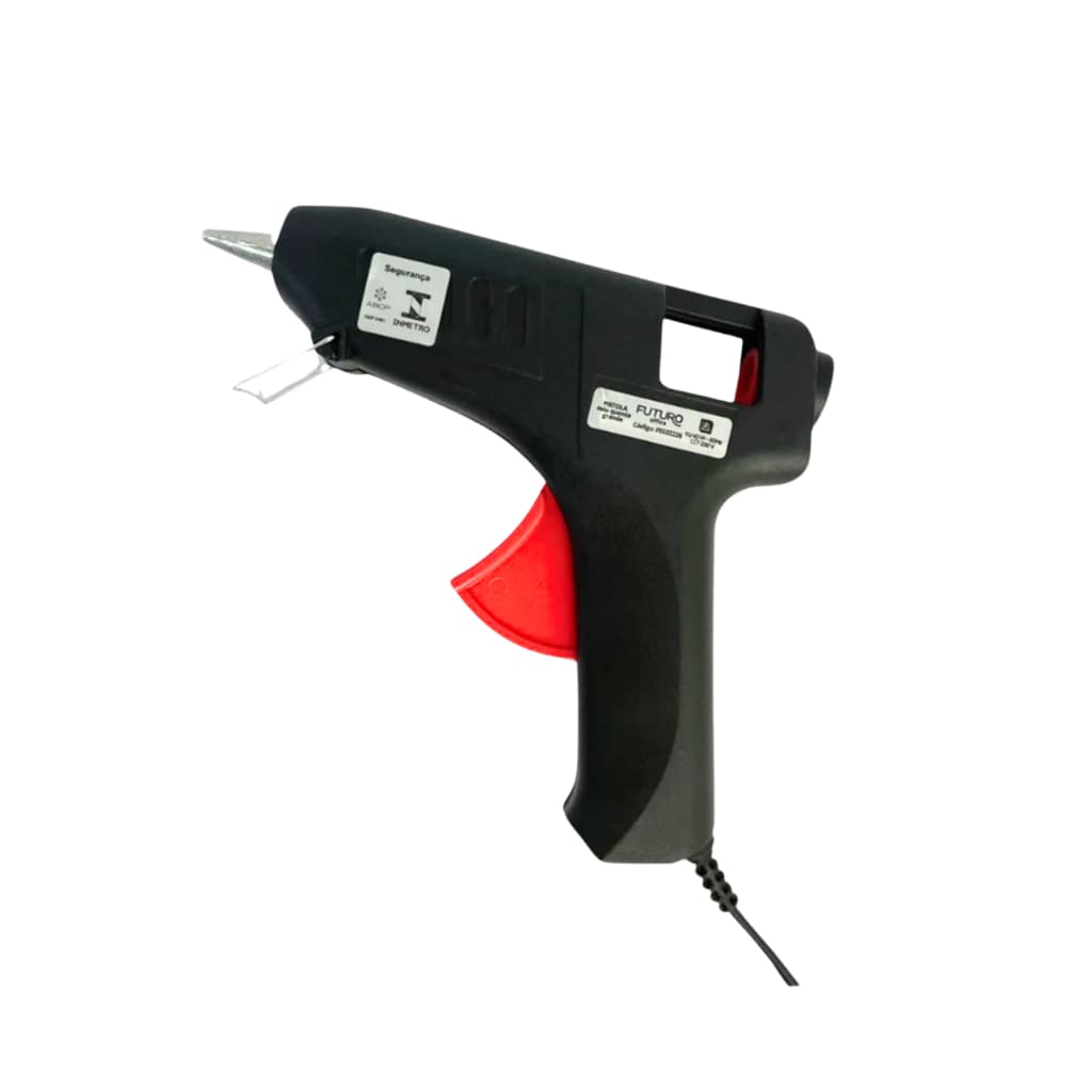 Pistola de Cola Quente Grande 40 W Para Artesanato Trabalhos Escolar Maquete