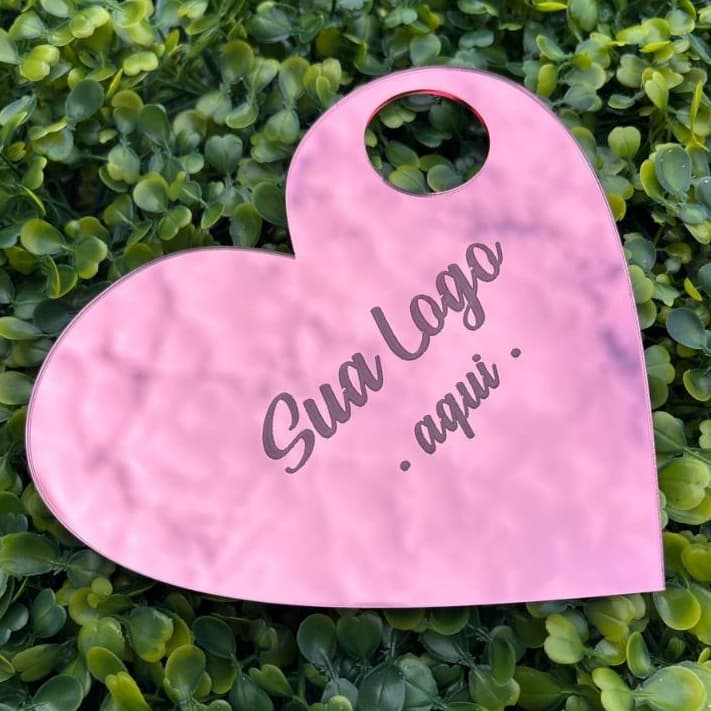 Paleta Maquiagem Mistura Base Make up Acrílico Espelhado Personalizada com logo ou sem Plaqueta