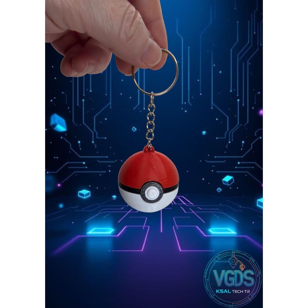 Chaveiro Pokémon Pokébola plástico