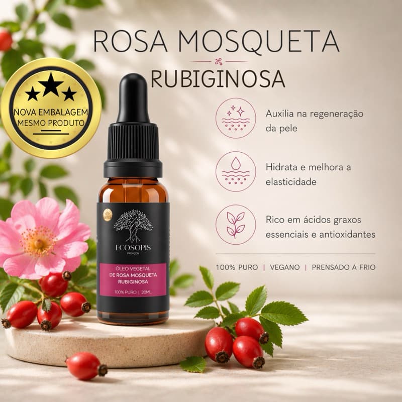 Óleo de Rosa Mosqueta Rubiginosa 100% PURO