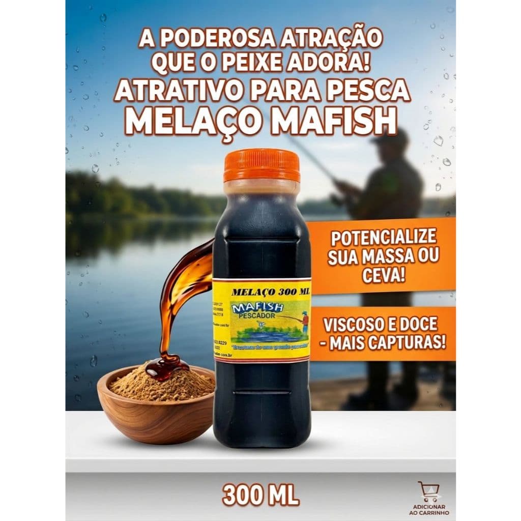 ATRATIVO PARA CEVA MELAÇO LIQUIDO 300ML MAFISH