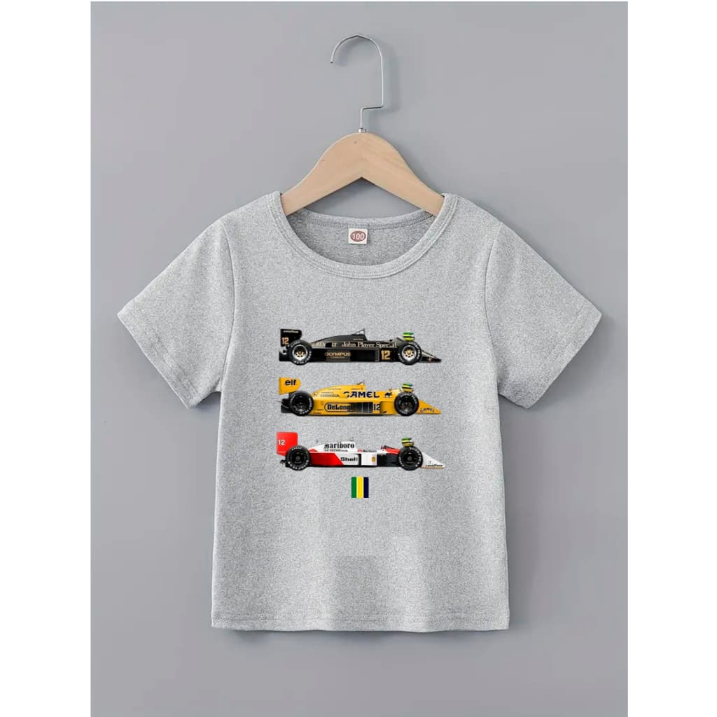 Camiseta Infantil FÓRMULA 1 100% Algodão Promoção Lançamento FARMFUN