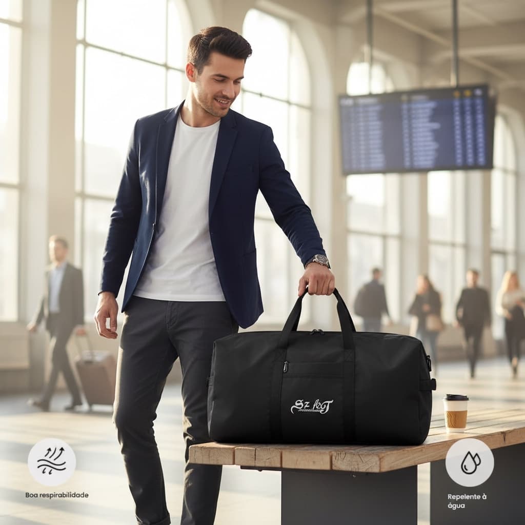 Mala De Viagem Academia Espaçosa Impermeável Unissex Sacola De Bordo Mala Para Viagens Curtas 06-2