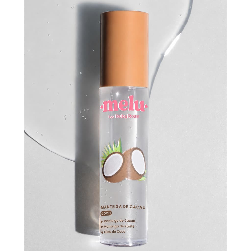 Manteiga de Cacau Melu Ruby Rose Coco Vegano Hidratante Labial