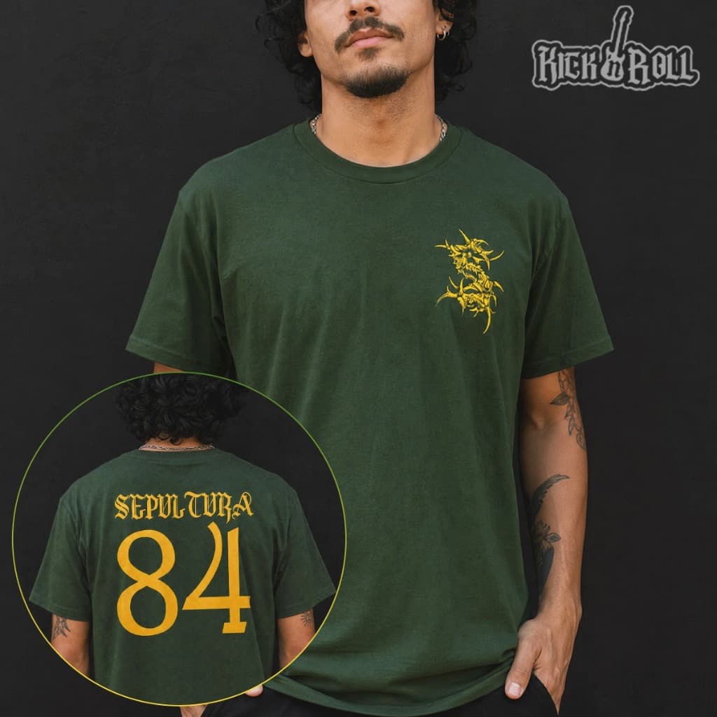 Camisa Camiseta Sepultura Brasil Banda de Rock Unissex 100% Algodão *COPA DO MUNDO 2026*