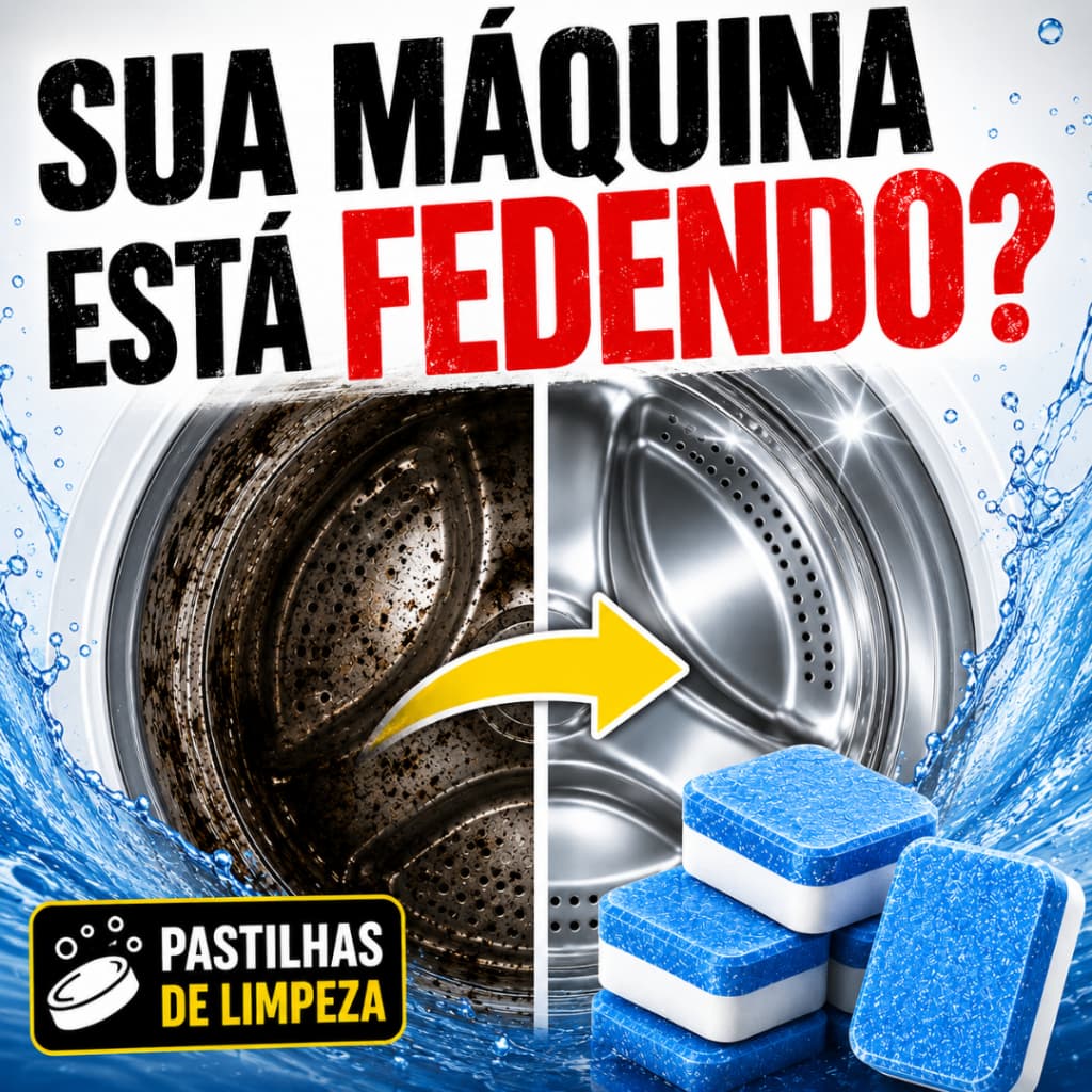 Kit 12/24/36 Pastilhas de Limpeza para Máquina de lavar Roupas Enfervescente Limpeza Profunda Remove Odores e Manchas