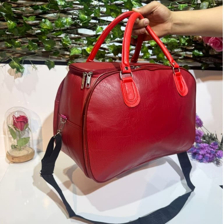 Mala Bolsa De Mão Extra Grande De Viagem Couro Ecológico #15080