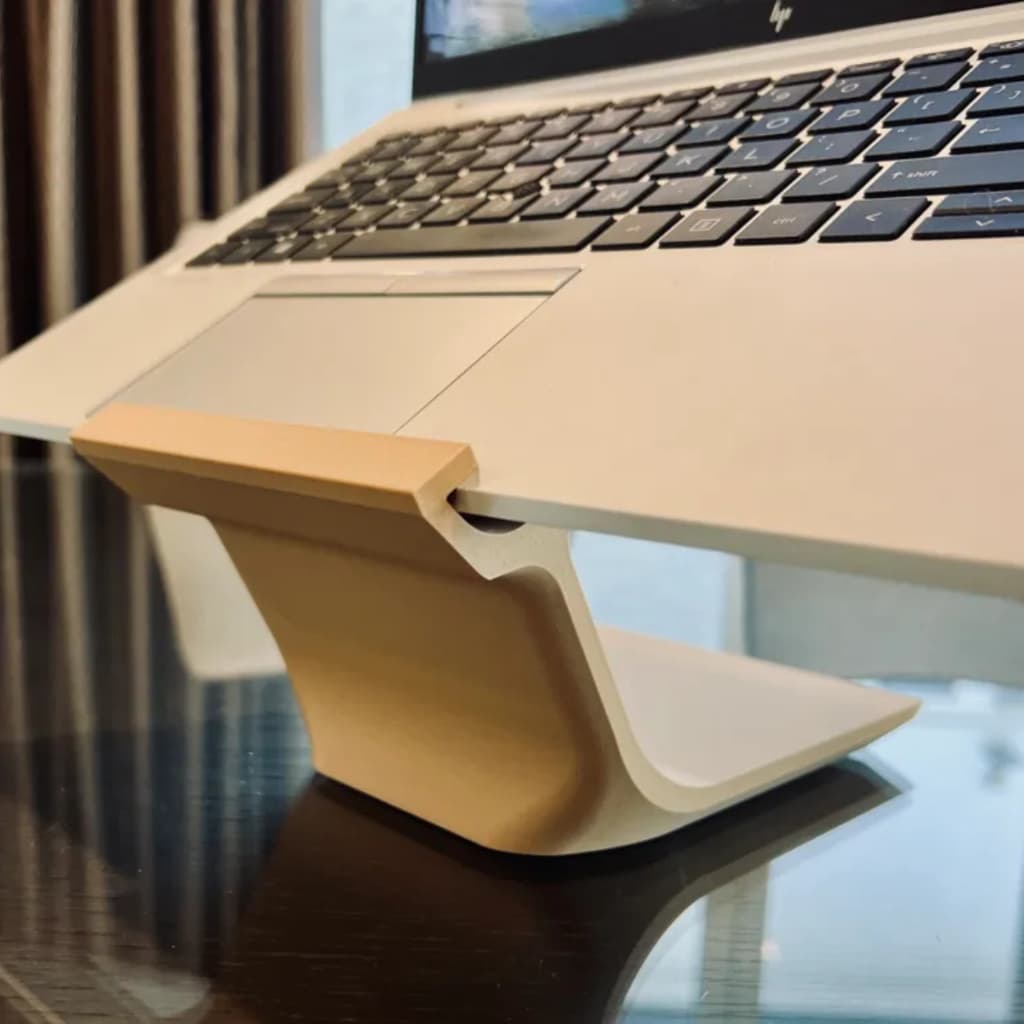 Suporte para Notebook Ergonômico 3D Preto | Base Elevatória Antideslizante | Suporte Laptop VallTech Gamer e Escritório