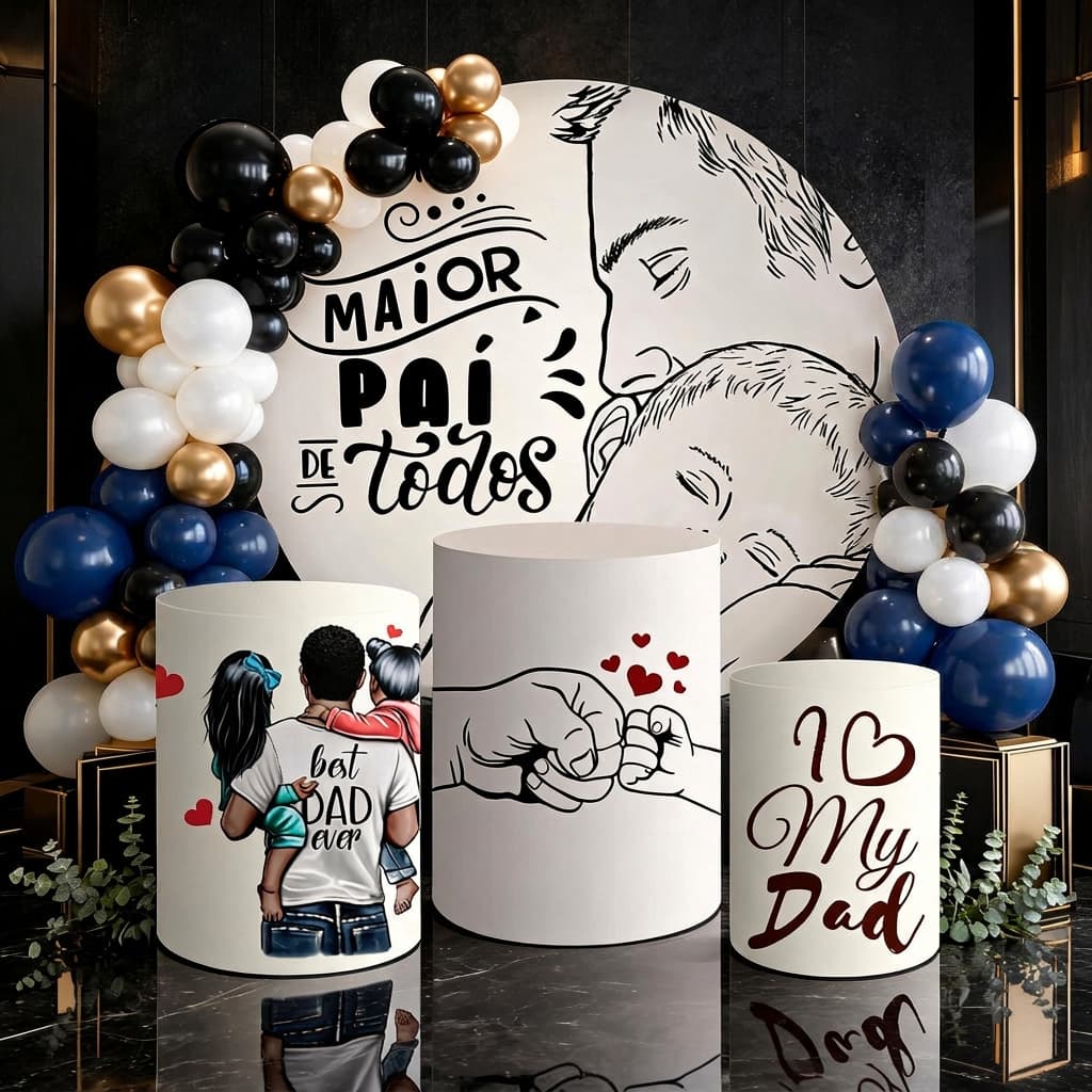 Kit Trio Capa de Cilindro Capa de Painel Dia dos Pais