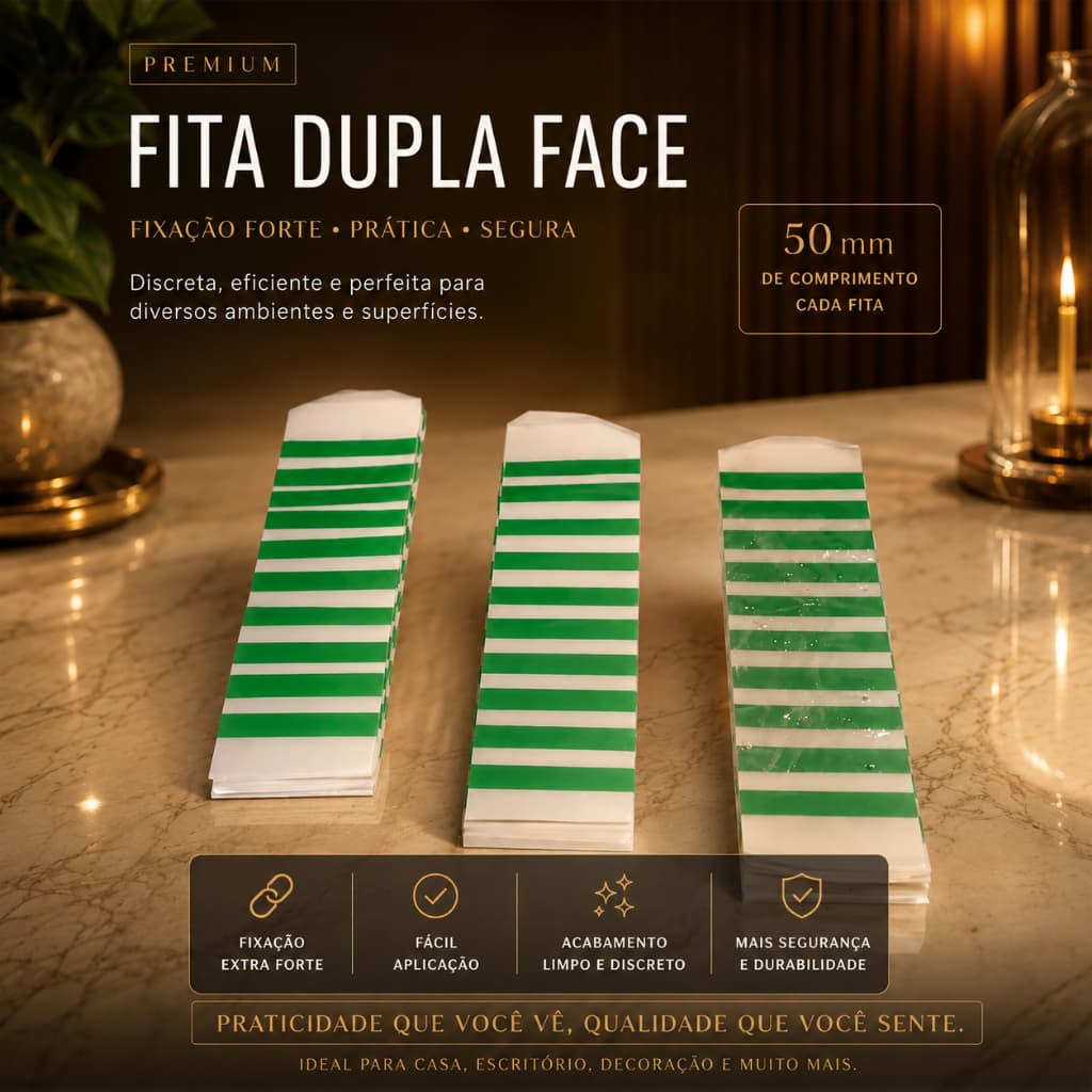 Dupla Face Fixação Forte e Facil de instalar - Envio Rapido