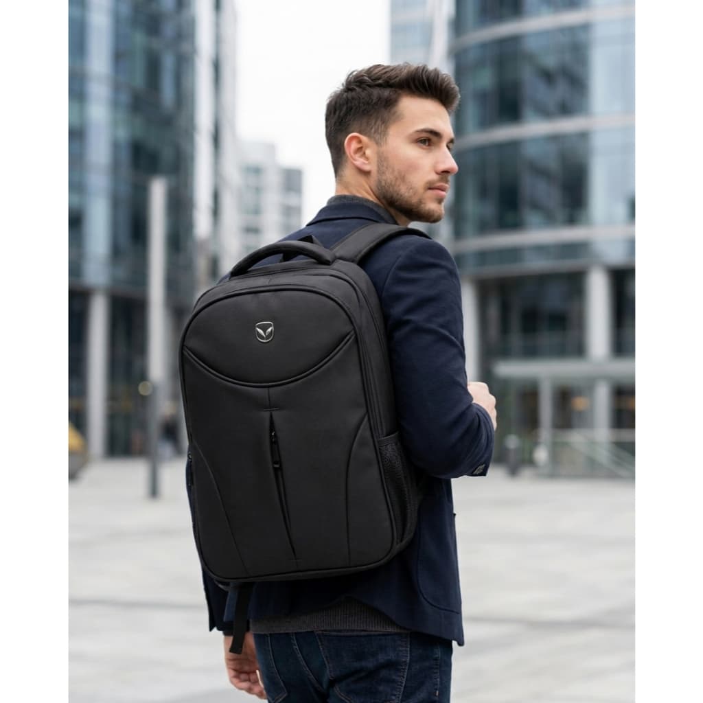 Mochila Yepp Executive Preta Unissex 3 Compartimentos Espaçosos Alças Acolchoadas