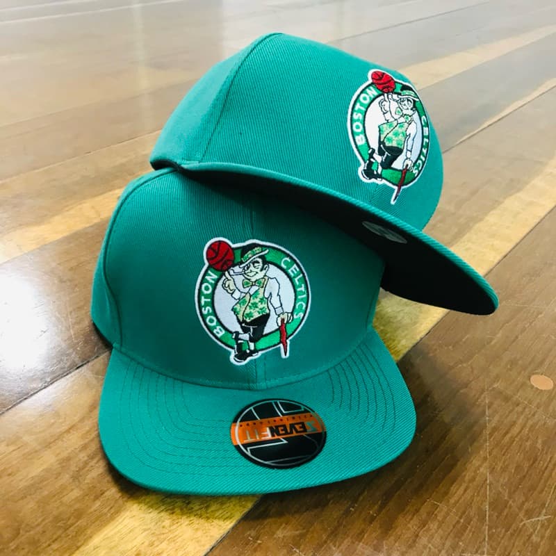 Boné Aba Reta Boston C. Verde / Masculino e feminino / SnapBack/  Bordado