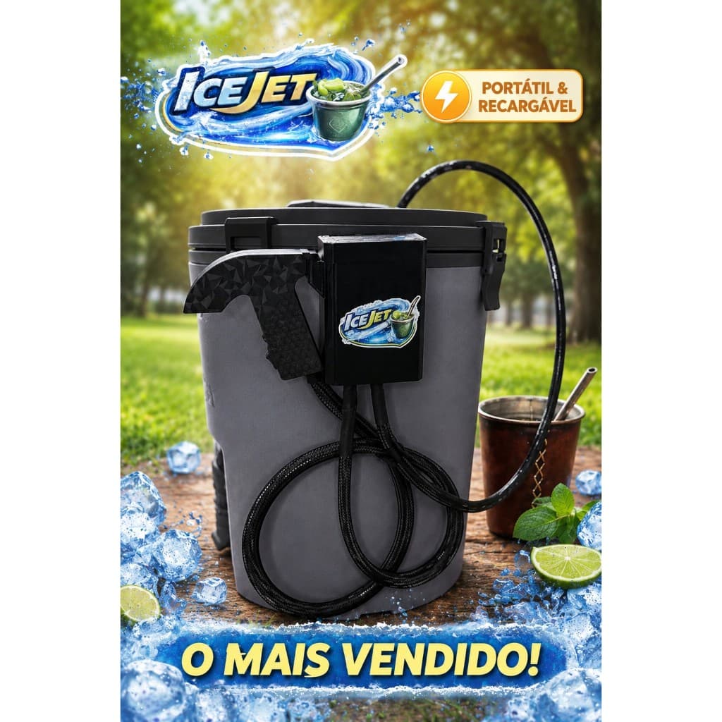 🚀 KIT ICE JET—O futuro do tereré chegou! para Garrafas 7,5L JUGG ❄️ Bebida Gelada - presente - Agua