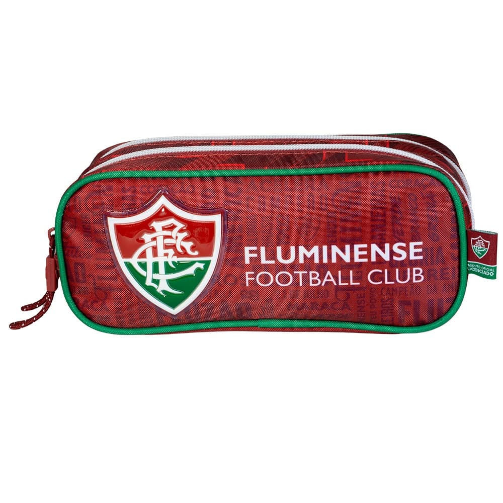 Estojo Duplo Fluminense Infantil Escolar Original Xeryus Time