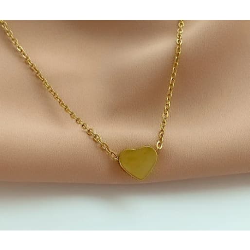 ✨ COLAR FEMININO CORAÇÃO EM AÇO INOXIDÁVEL 316L ✨