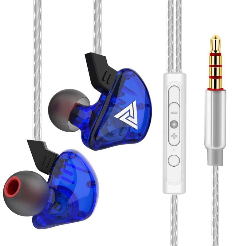 Fone de Ouvido QKZ AK6 Hi-Res Audio com Microfone HD | Intra-Auricular Gamer DJ Retorno Palco