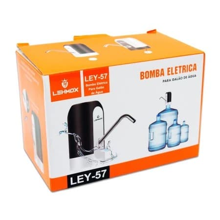 Bomba Elétrica para Galão de Água Recarregável Lehmox LEY-57