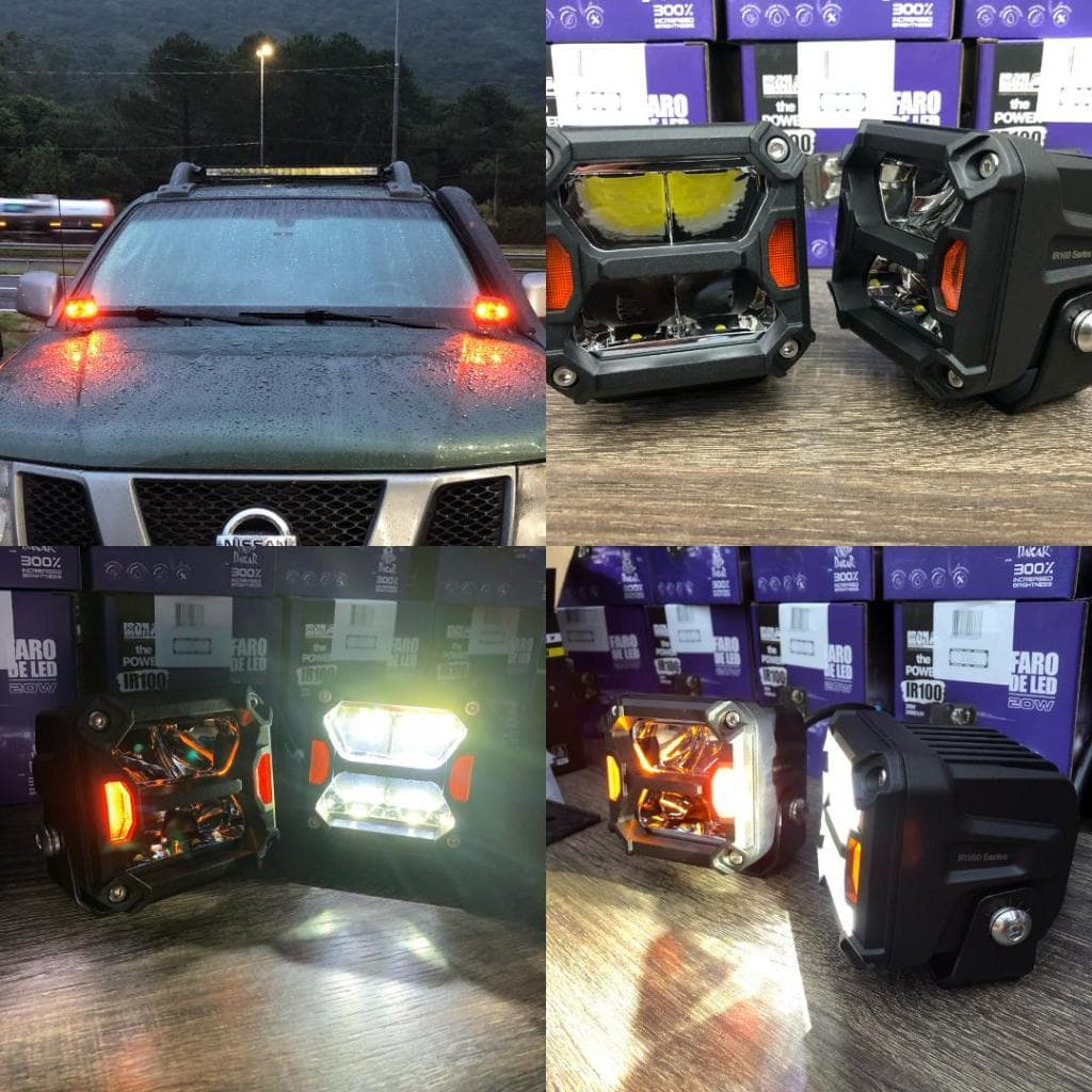 Farol Auxiliar Par - Led Super Foco/DRL 20W 2.400 Lm Bivolt 12V/24V OffRoad IP69
