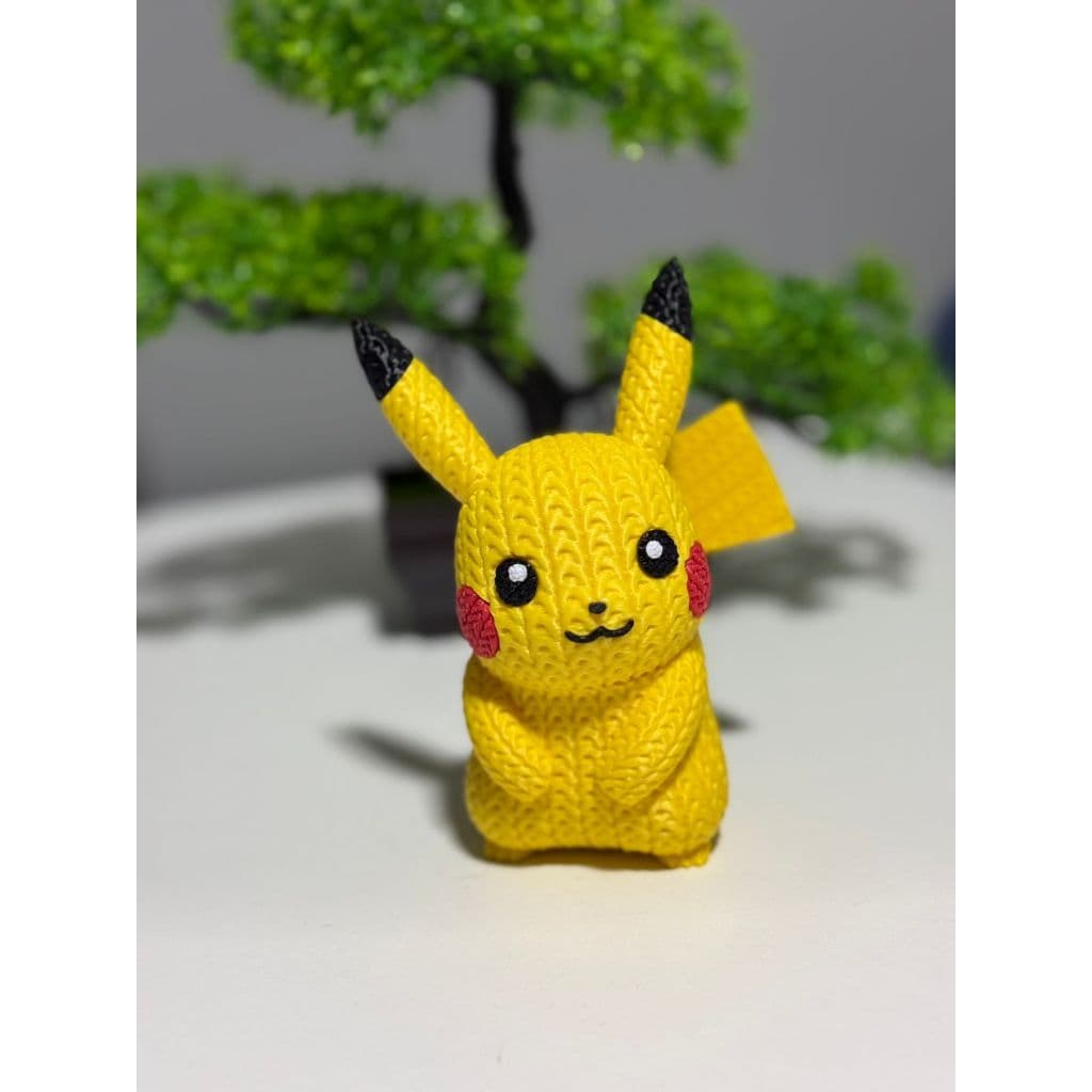 Pikachu Crochê 3D Personalizado 13cm Pokémon Decorativo Impressão PLA Colecionável ⚡