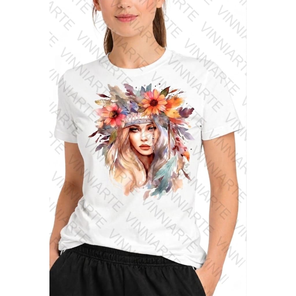 Camiseta feminina tradicional moda fashion mulher flores esoterica