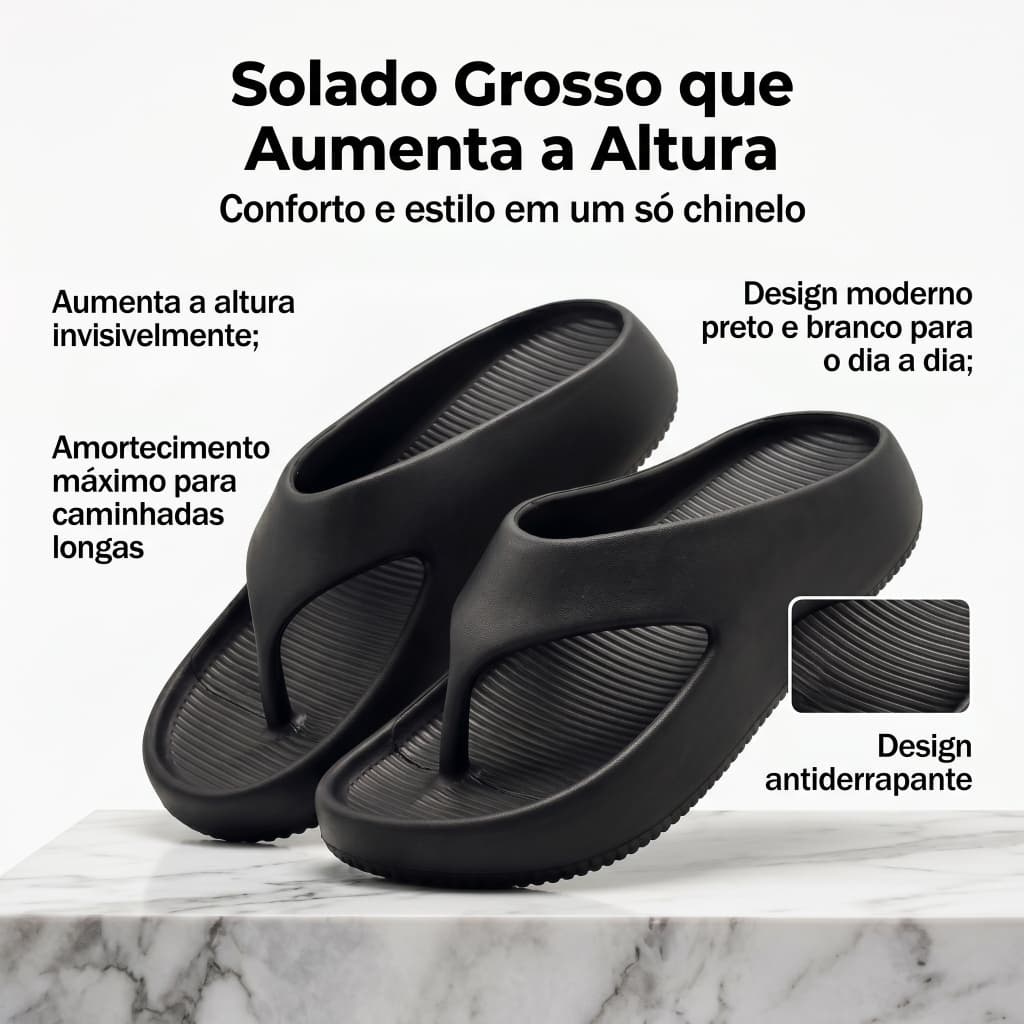 Chinelo de Dedo Nuvem Unissex em EVA – Leve, Confortável e Ideal para Praia e Dia a Dia