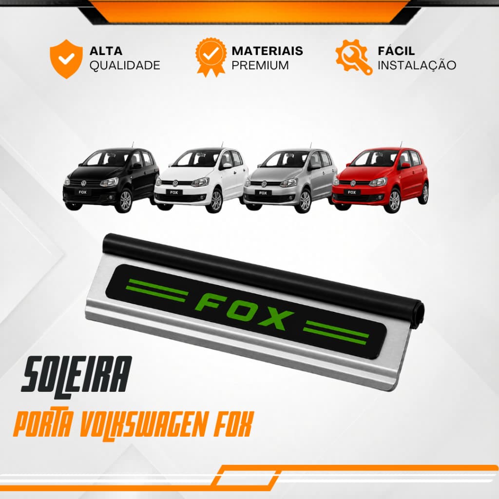 Soleira De Porta Volkswagen Fox Modelo Universal Carro personalizado