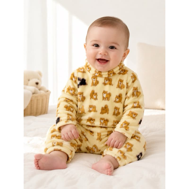 🧸 Conjunto Soft Bebê Ursinhos – Maciez e Conforto para os Dias Frios P ao G