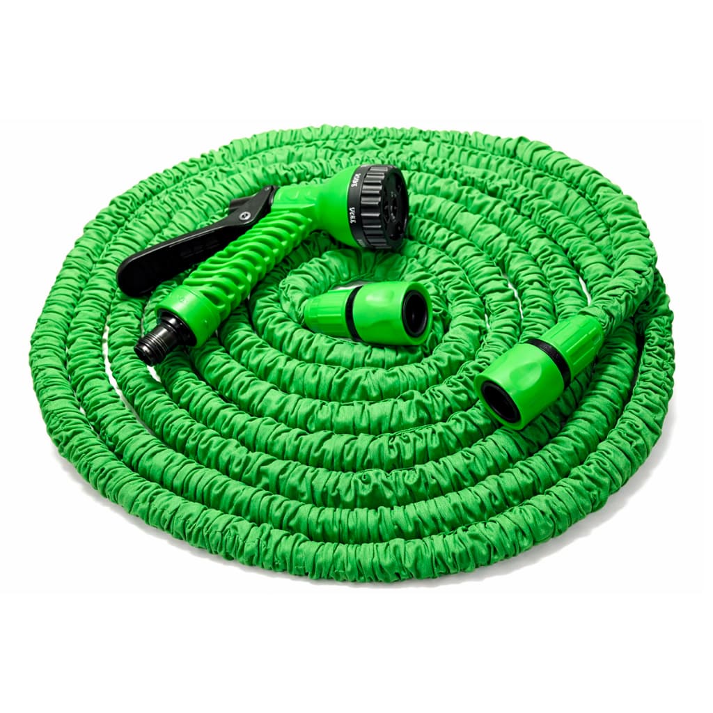 Mangueira Retrátil/extensível 30m - 7 Jato Tipos Verde Ou Azul