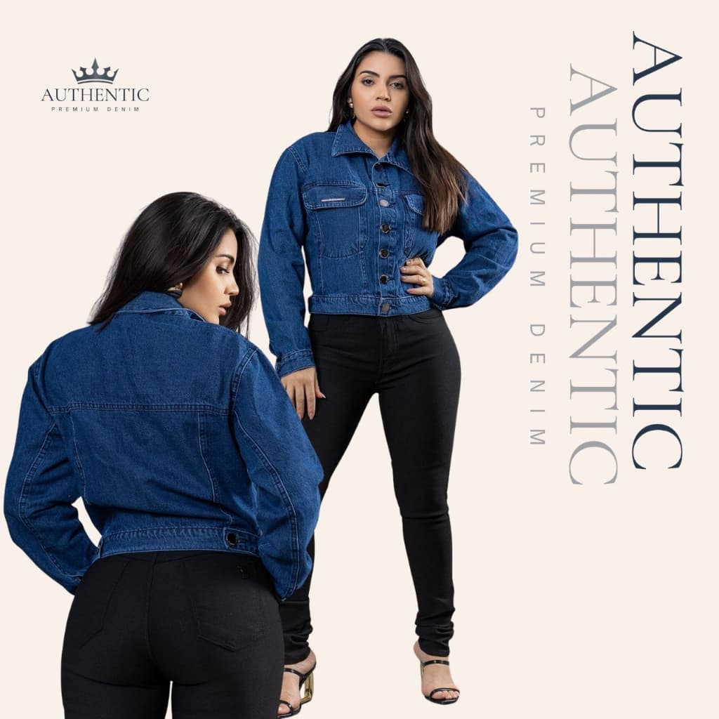Jaqueta jeans 100% algodão tradicional sem lycra manga longa com botões azul inverno com bolso