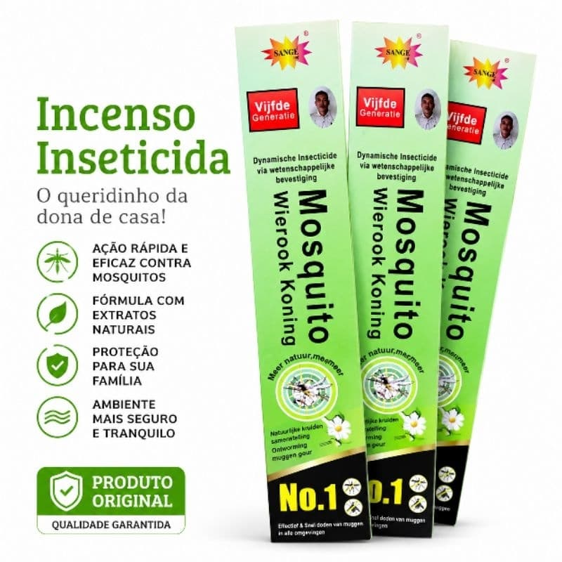 Incenso Mata Mosquito Sange Original Kit 3 Caixas
