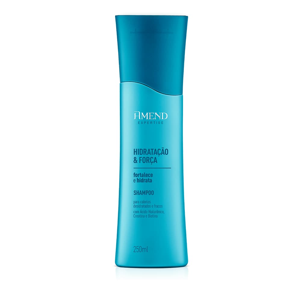 Shampoo Amend Hidratação & Força 250g - Fortalece e Hidrata com Biotina e Ácido Hialurônico
