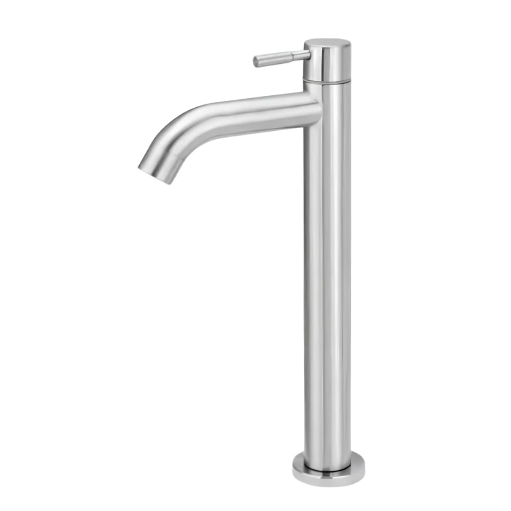 Torneira Lopazzi Alta 30cm Para Banheiro Lavabo Cuba Sobrepor Inox 304 Clean 1/4 Volta