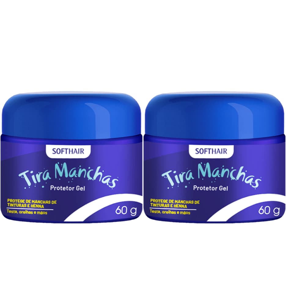 Gel Protetor Tira Manchas 60ml Softhair 2 Unidades