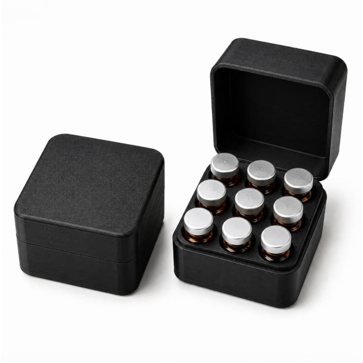 Case Organizadora para Ampolas 3ml a 5ml – 9 Porta Frascos para Tirze e Vacinas